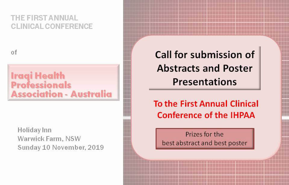 Call for submission of abstracts and poster presentations